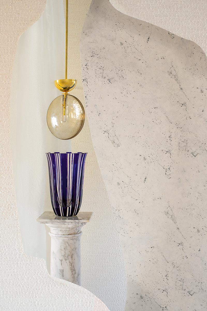 Arnaud room setting — Pierre Frey wallpaper