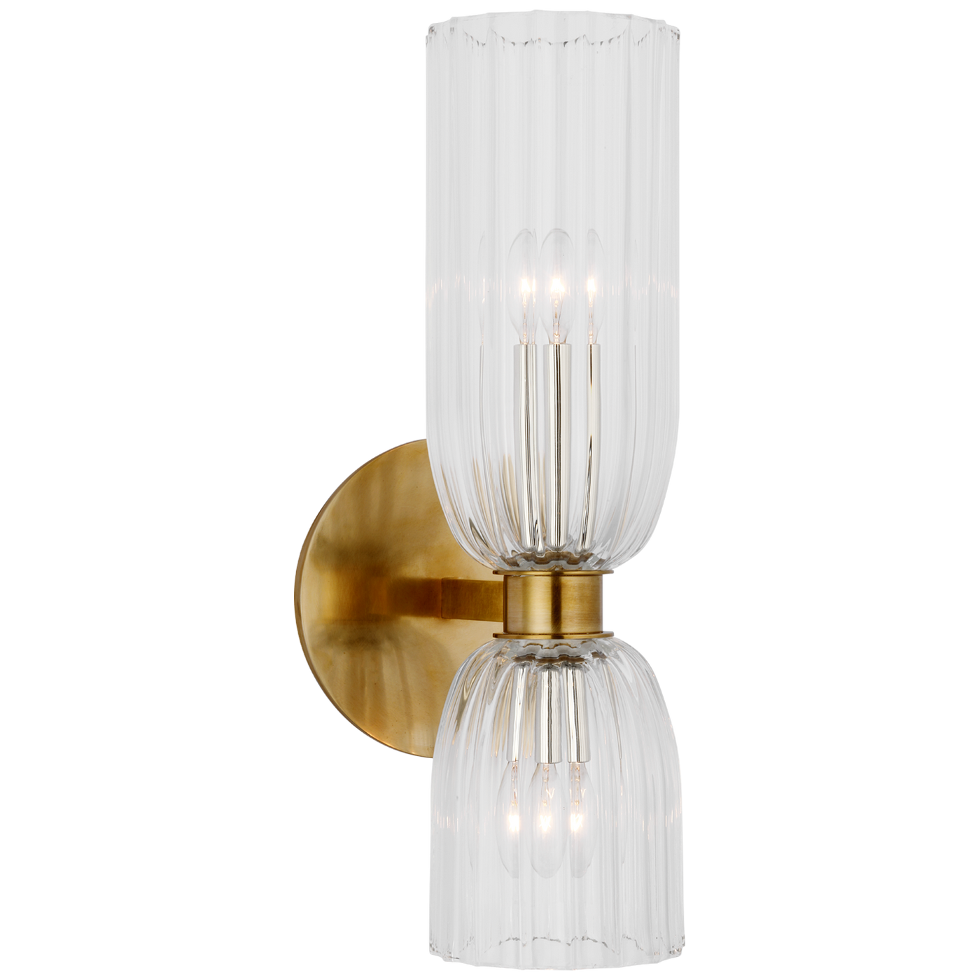 Asalea 16" Double Bath Vägglampa Antique-Burnished Brass