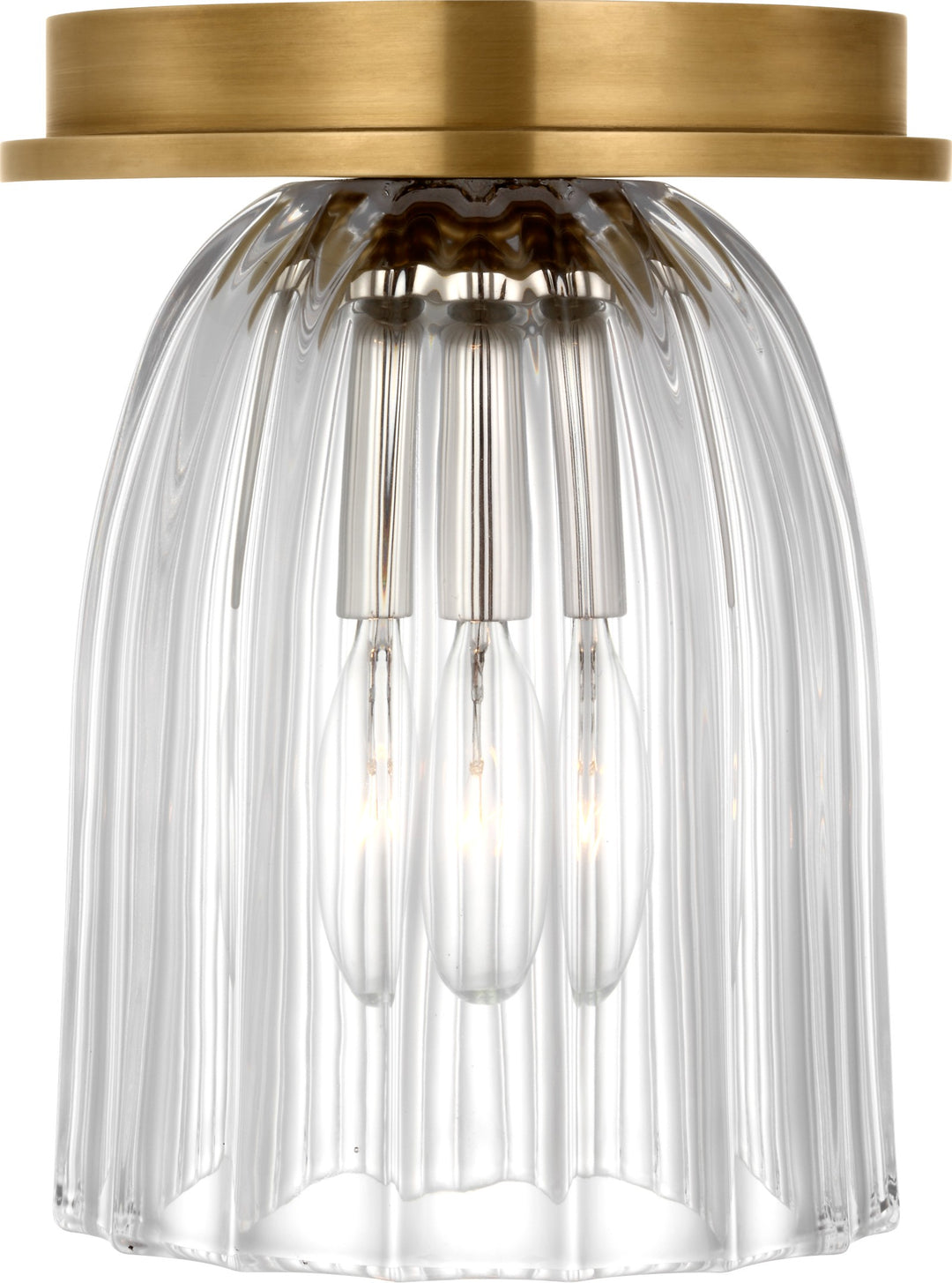 Asalea 5" Solitaire Plafond Antique-Burnished Brass