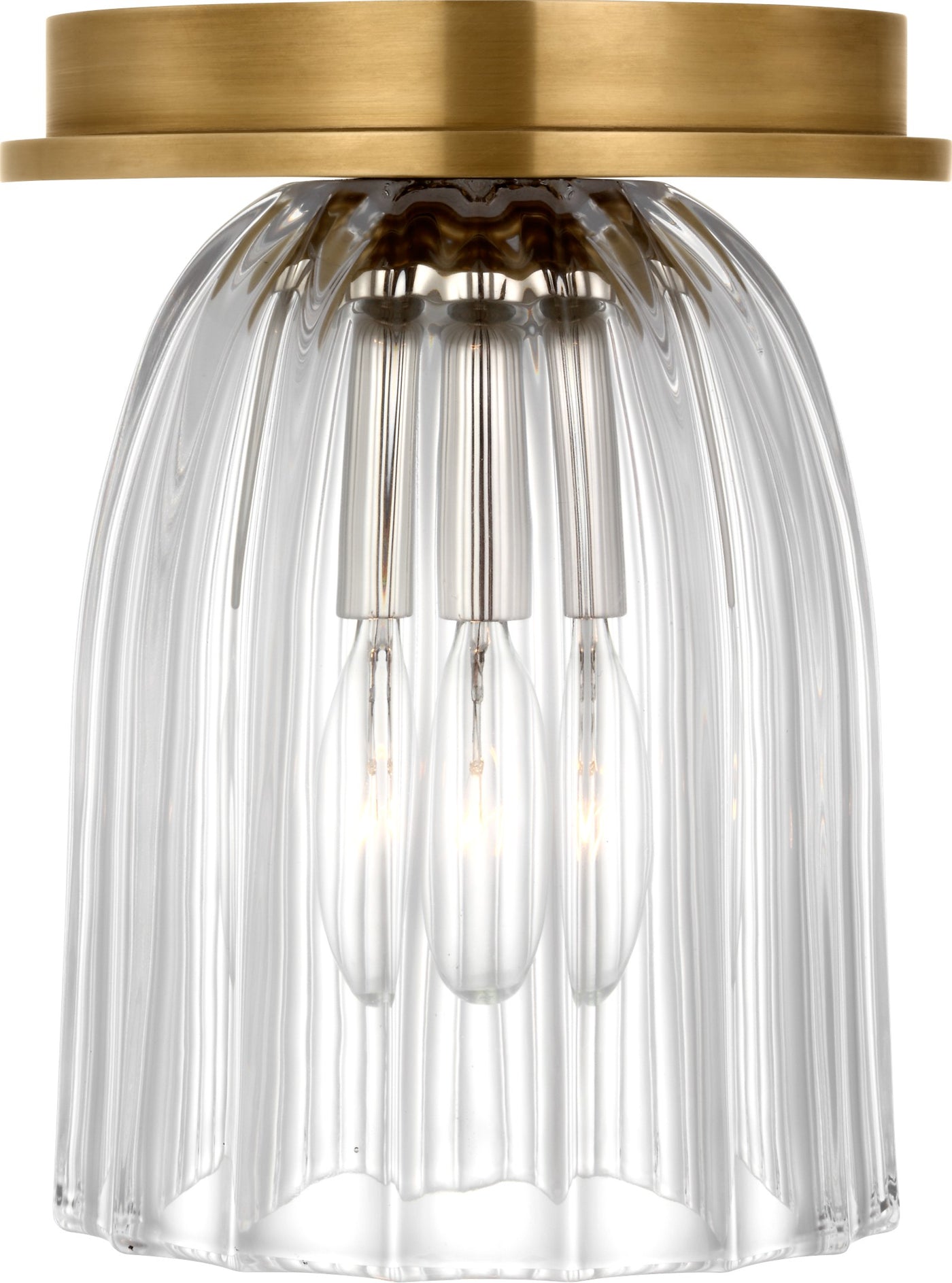 Asalea 5" Solitaire Plafond Antique-Burnished Brass