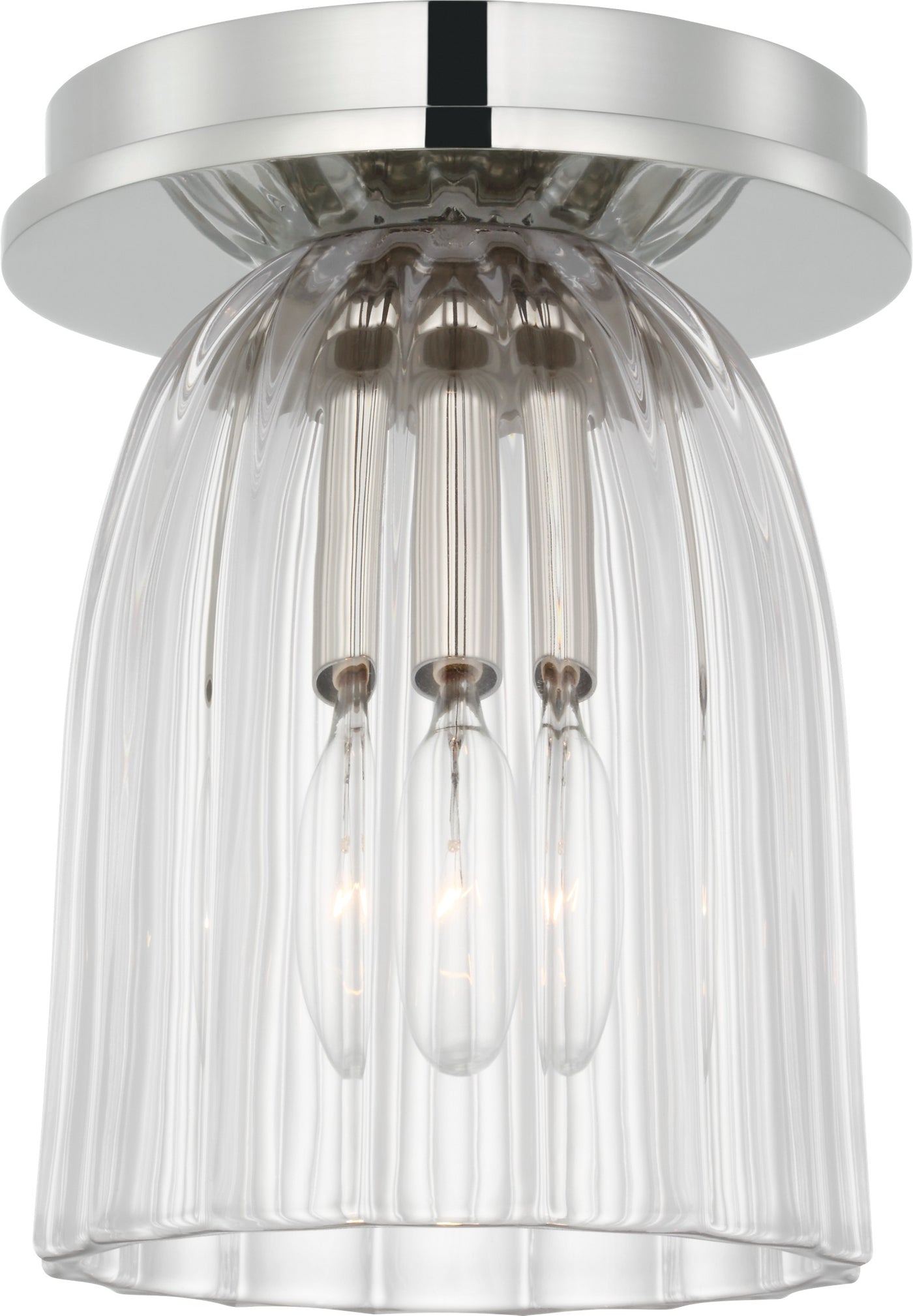 Asalea 5" Solitaire Plafond Polished Nickel