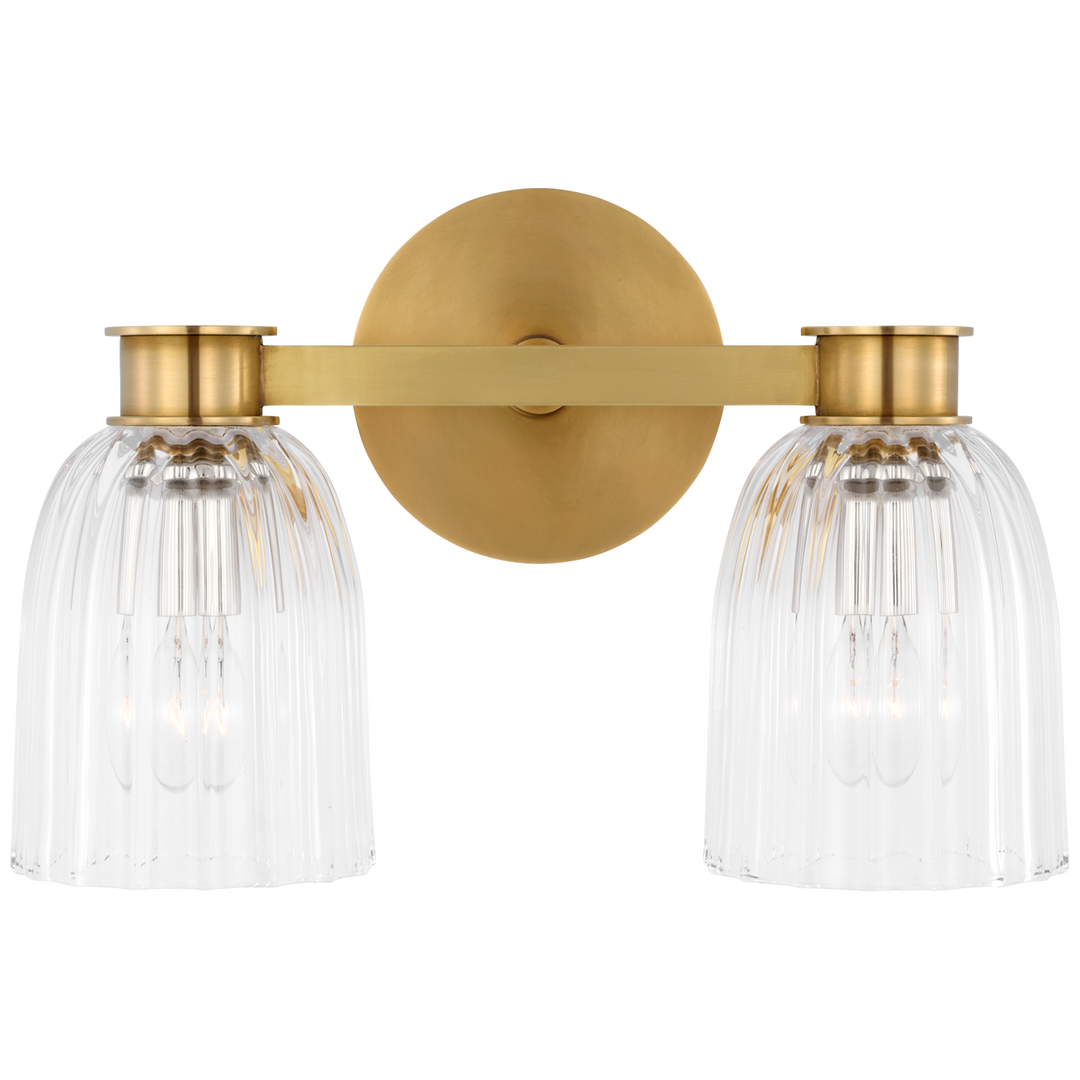 Asalea Double Vägglampa Antique-Burnished Brass