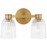 Asalea Double Vägglampa Antique-Burnished Brass