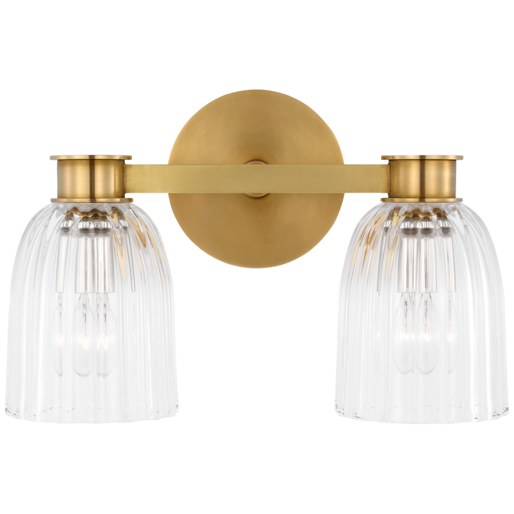 Asalea Double Vägglampa Antique-Burnished Brass
