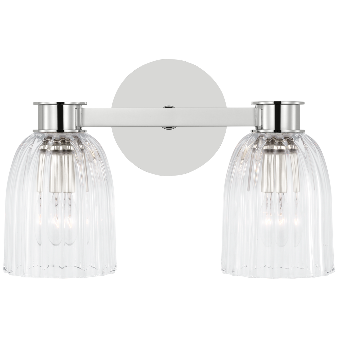 Asalea Double Vägglampa Polished Nickel