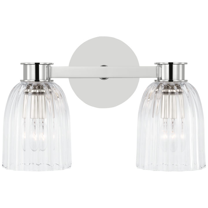 Asalea Double Vägglampa Polished Nickel