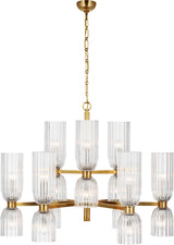 Asalea Medium Two-Tier Takkrona Antique-Burnished Brass