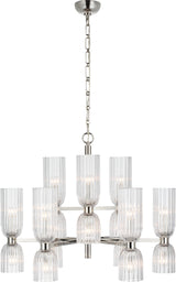 Asalea Medium Two-Tier Takkrona Polished Nickel
