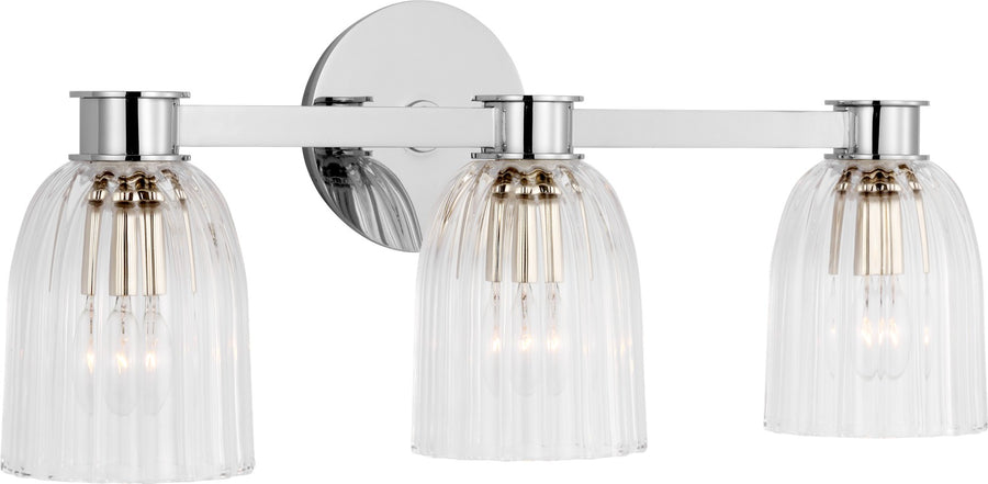Asalea Triple Vanity Light Vägglampa — Visual Comfort