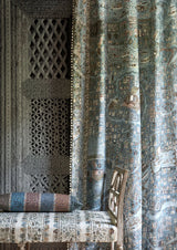 Asha Stripe Blue Almond — Lewis & Wood tyg