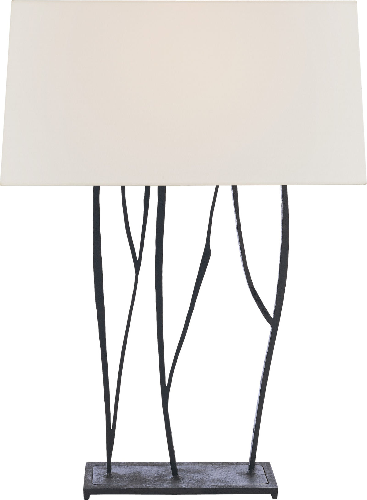 Aspen Console Lamp Bordslampa — Ian K. Fowler for Visual Comfort & Co. — Black Rust with Linen Shade