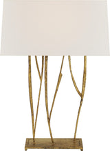 Aspen Console Lamp Bordslampa — Ian K. Fowler for Visual Comfort & Co. — Gilded Iron with Linen Shade
