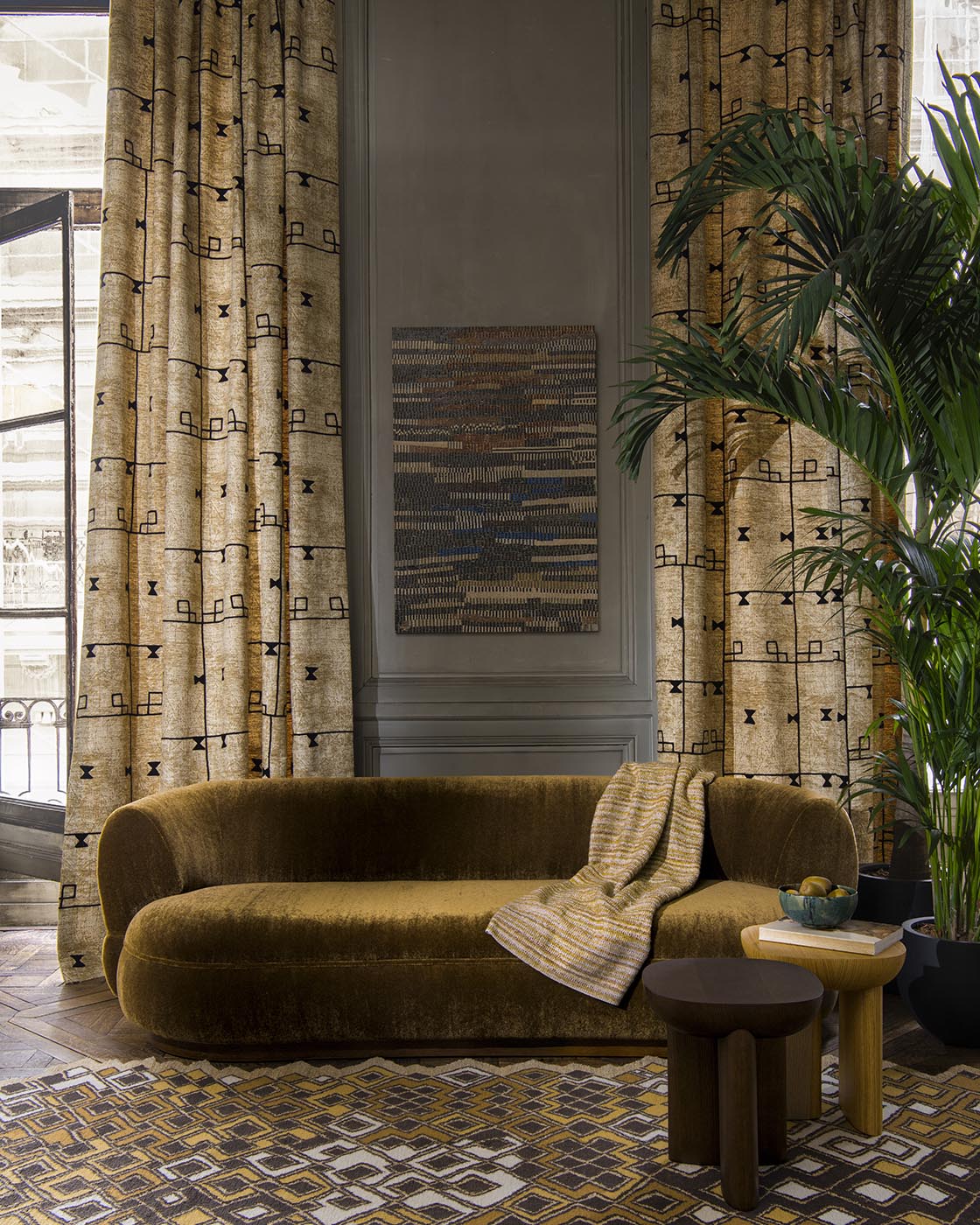 Bakara room setting — Pierre Frey fabric