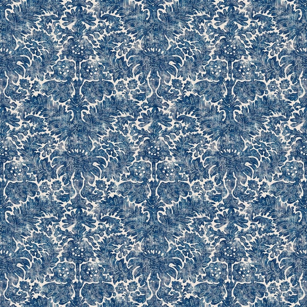 Barberry Damask Ink Fabric — Ralph Lauren Home tyg