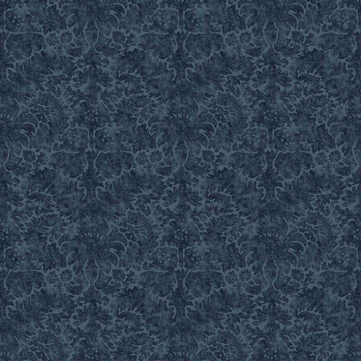 Barberry Damask Overdyed Indigo — Ralph Lauren Home tyg