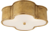 Basil 17" Plafond Natural Brass