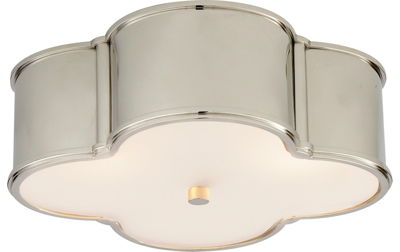 Basil 17" Plafond Polished Nickel