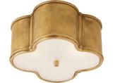 Basil Small Plafond Natural Brass