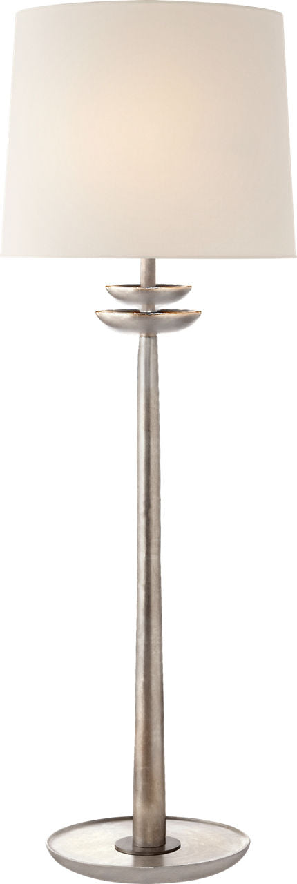 Beaumont Medium Buffet Lamp Bordslampa Burnished Silver Leaf