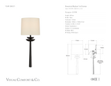 Beaumont Medium Tail Vägglampa måttskiss