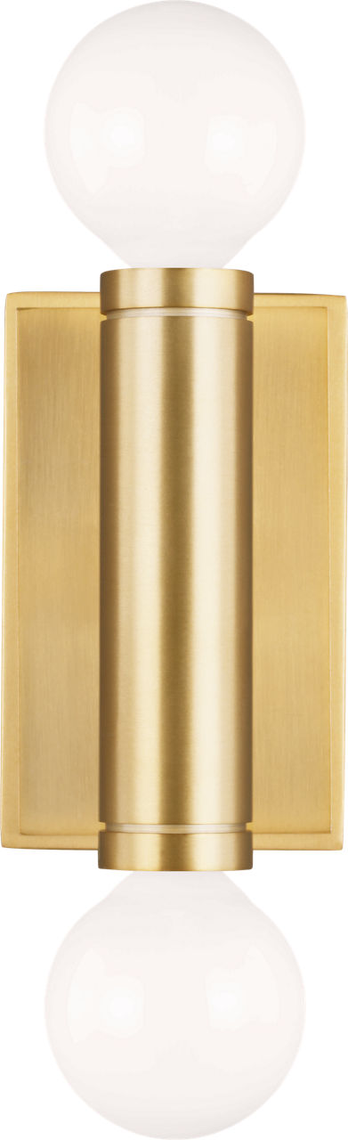 Beckham Modern Double Vägglampa — Thomas O'Brien for Visual Comfort & Co. — Burnished Brass