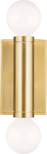 Beckham Modern Double Vägglampa — Thomas O'Brien for Visual Comfort & Co. — Burnished Brass