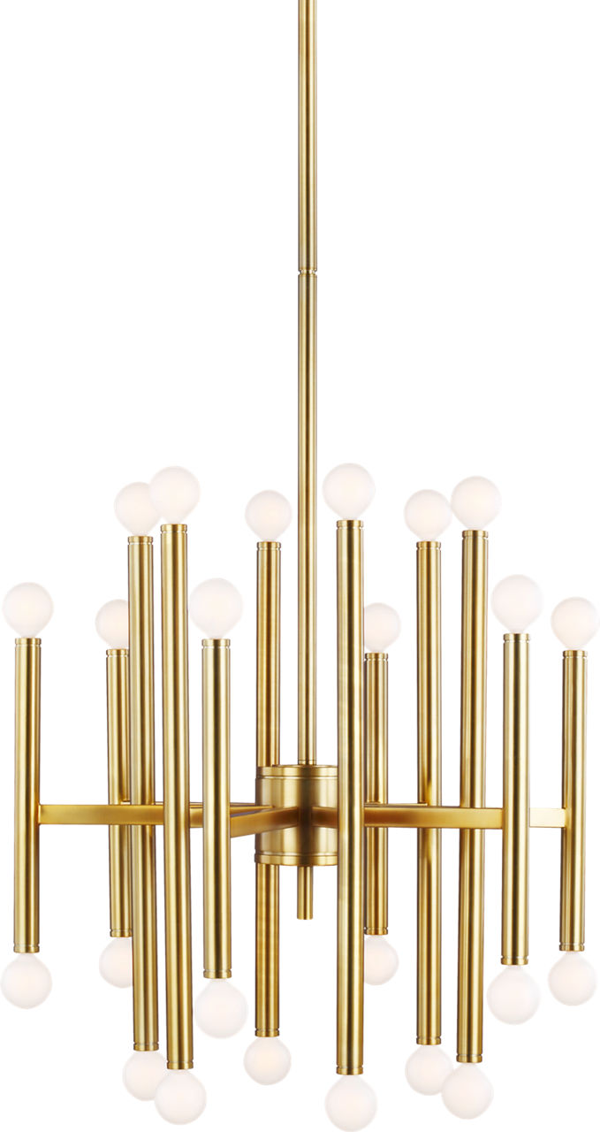 Beckham Modern Medium Takkrona — Thomas O'Brien for Visual Comfort & Co. — Burnished Brass
