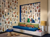 Bedouins room setting — Pierre Frey wallpaper