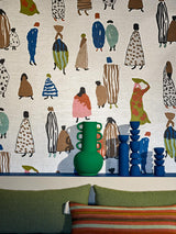 Bedouins room setting — Pierre Frey wallpaper