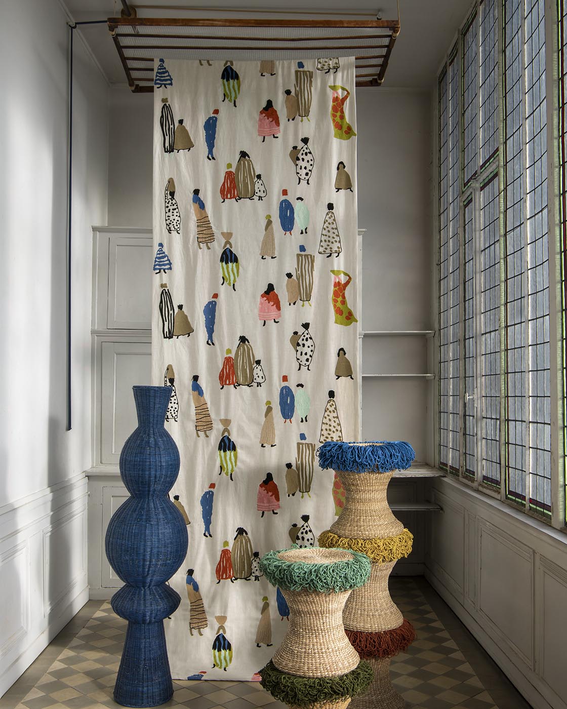 Bedouins room setting — Pierre Frey fabric