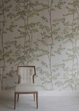 Beech Document Green — Lewis & Wood tapet