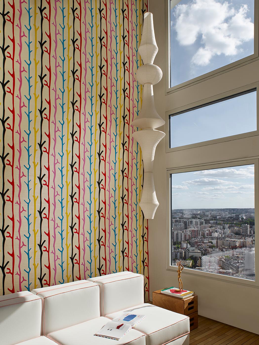 Before Spring room setting — Pierre Frey wallpaper