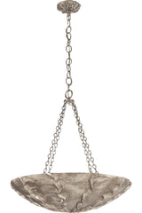 Benit Medium Sculpted Takkrona Burnished Silver Leaf