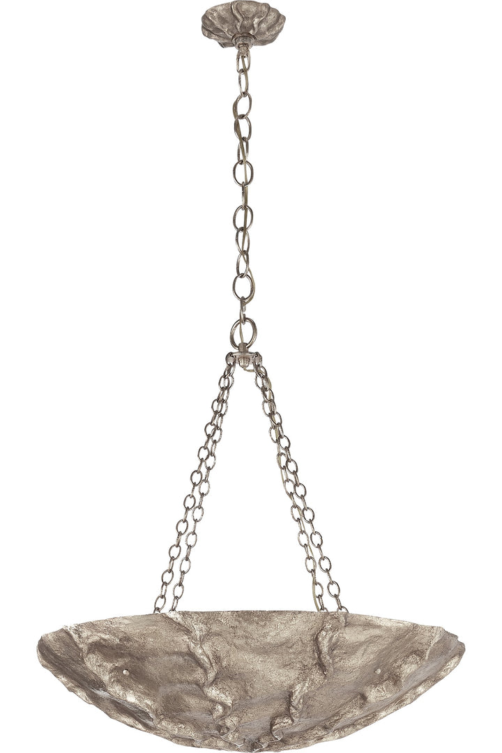 Benit Medium Sculpted Takkrona Burnished Silver Leaf