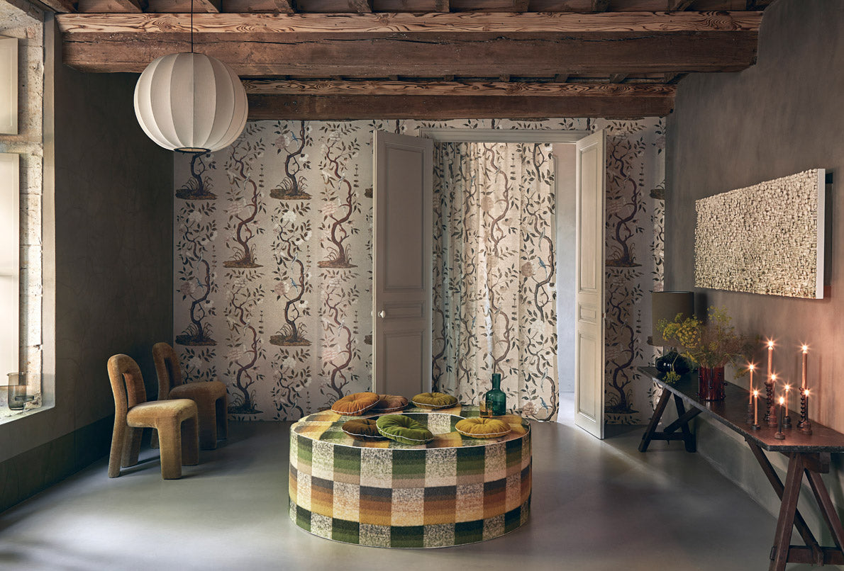 Bergen room setting — Pierre Frey fabric