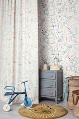 Bestiaire Enchante room setting — Pierre Frey fabric