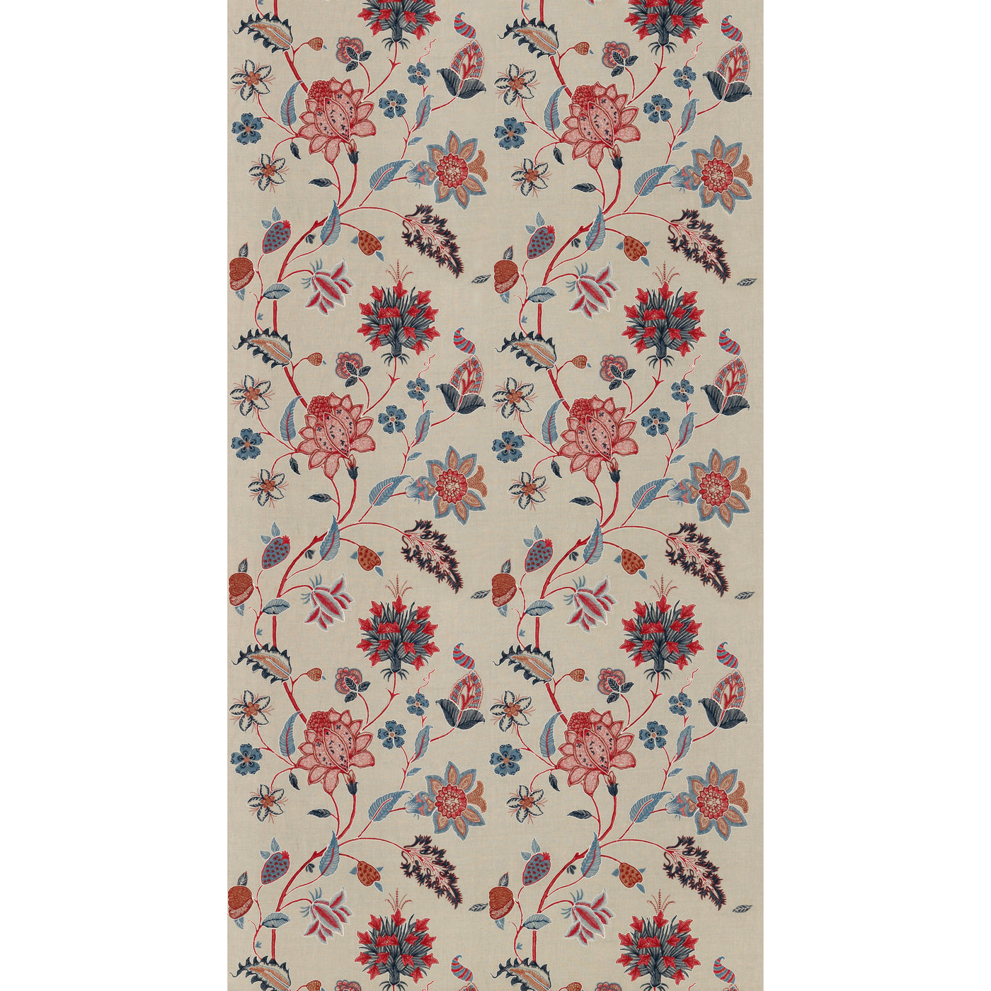 Baker'S Indienne Embroidery Tyg