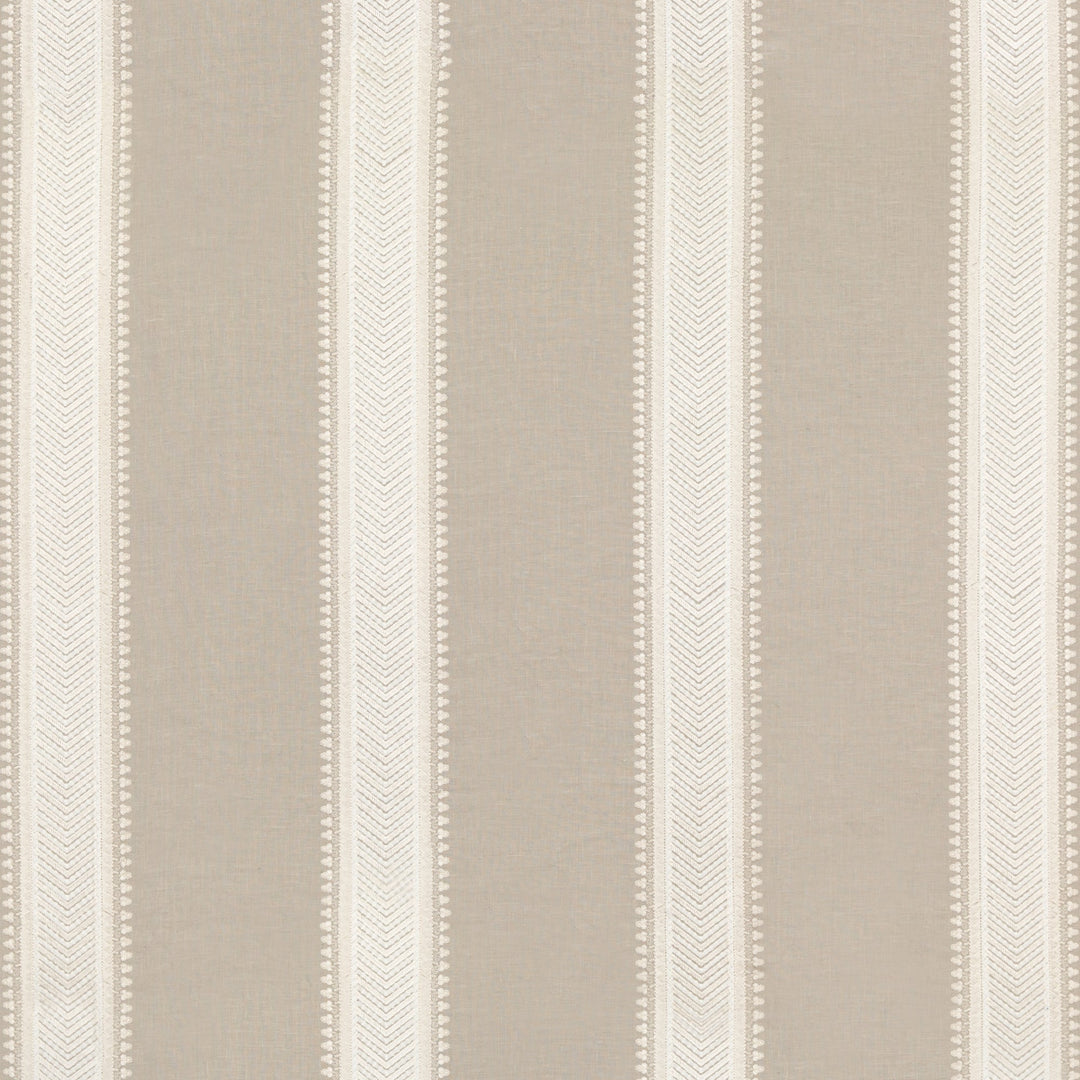 Kerris Stripe Tygprov - Ivory/Stone