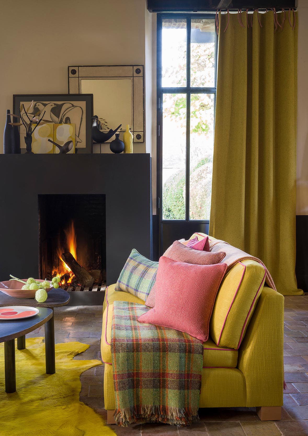 Biarritz room setting — Pierre Frey fabric
