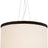 Gild with Cream Linen Shade with Black Linen Trim