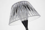 Blaze 12" Rechargeable Bordslampa — Waterford for Visual Comfort & Co. — Bronze with Clear Crystal detaljbild