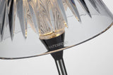 Blaze 12" Rechargeable Bordslampa — Waterford for Visual Comfort & Co. — Polished Nickel with Clear Crystal detaljbild