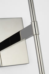 Blaze 14" Vägglampa — Waterford for Visual Comfort & Co. — Polished Nickel with Clear Crystal detaljbild
