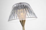 Blaze 16" Rechargeable Bordslampa — Waterford for Visual Comfort & Co. — Natural Brass with Clear Crystal detaljbild