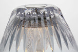 Blaze 16" Rechargeable Bordslampa — Waterford for Visual Comfort & Co. — Polished Nickel with Clear Crystal detaljbild