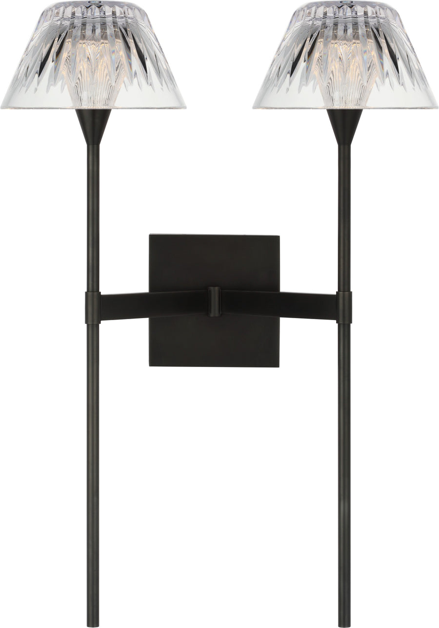 Applique Blaze 19" 2 Light Tail — Waterford for Visual Comfort & Co.