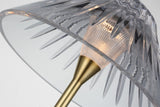 Blaze 55" Golvlampa — Waterford for Visual Comfort & Co. — Natural Brass with Clear Crystal detaljbild
