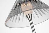 Blaze 55" Golvlampa — Waterford for Visual Comfort & Co. — Polished Nickel with Clear Crystal detaljbild