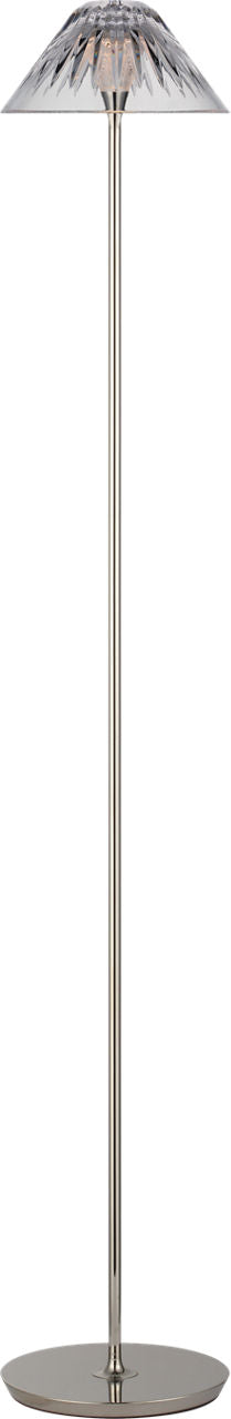 Blaze 55" Golvlampa — Waterford for Visual Comfort & Co. — Polished Nickel with Clear Crystal