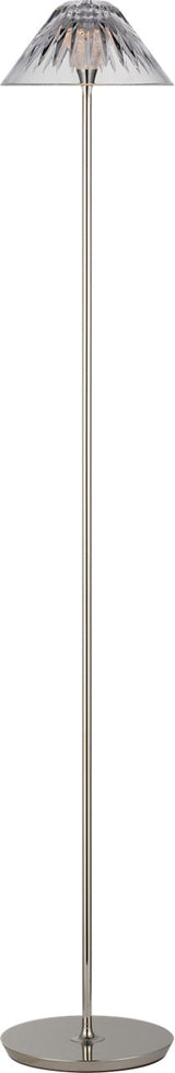 Blaze 55" Golvlampa — Waterford for Visual Comfort & Co. — Polished Nickel with Clear Crystal